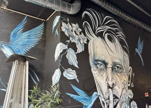 Café Wall Mural, Lisbon, Portugal