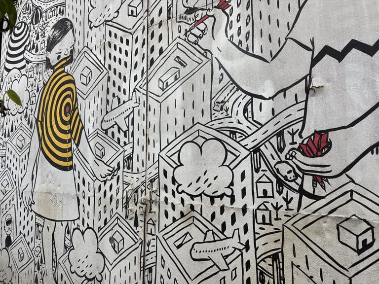 Wall Mural close up. Lisbon, Portugal