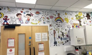 Ormskirk Hospital Treatment room wall 2