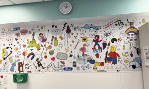 Ormskirk Hospital Treatment room wall 3